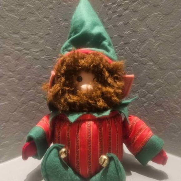 Unbranded Other - Vintage Christmas Elf Plush Doll with Beard